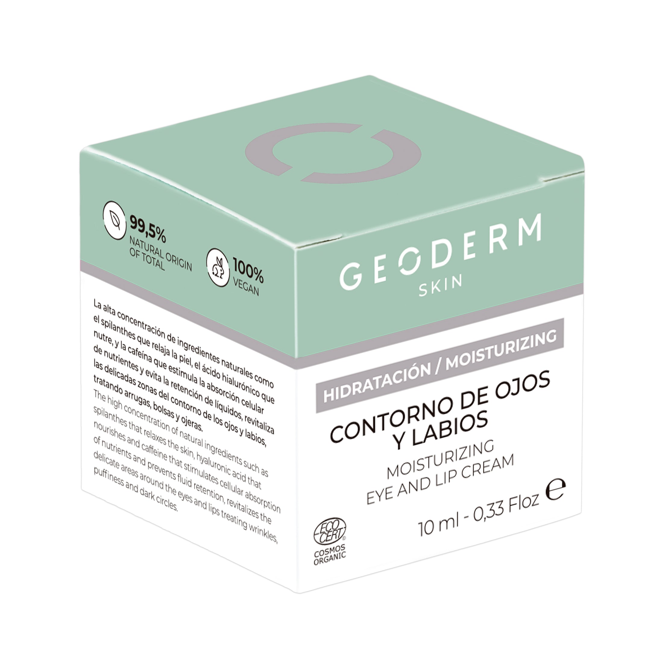 Geoderm - Moisturizing Eye & Lip Cream 10ml (Luomusertifioitu & Vegaaninen)