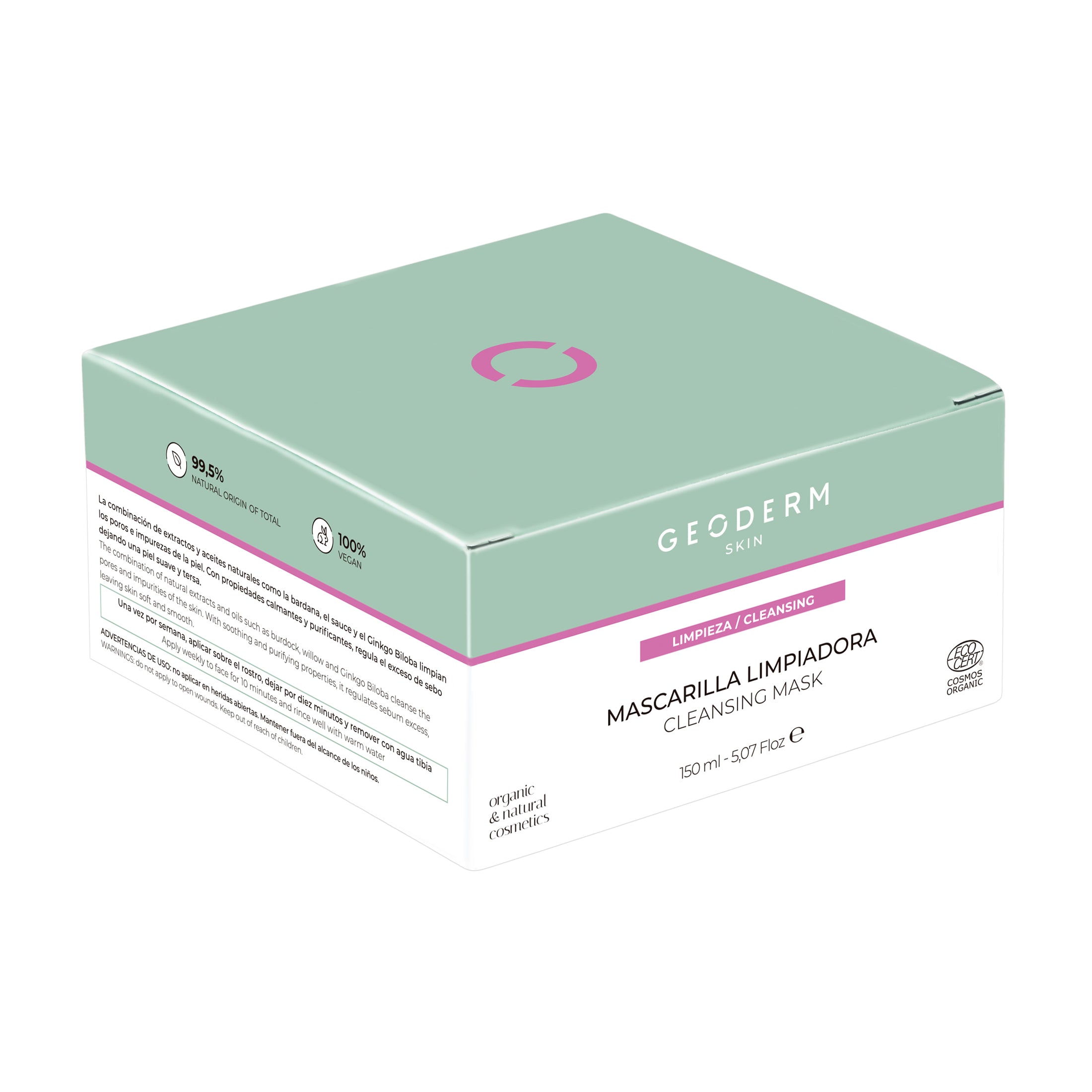 Geoderm - Puhdistava naamio 150ml (Luomusertifioitu & Vegaaninen)
