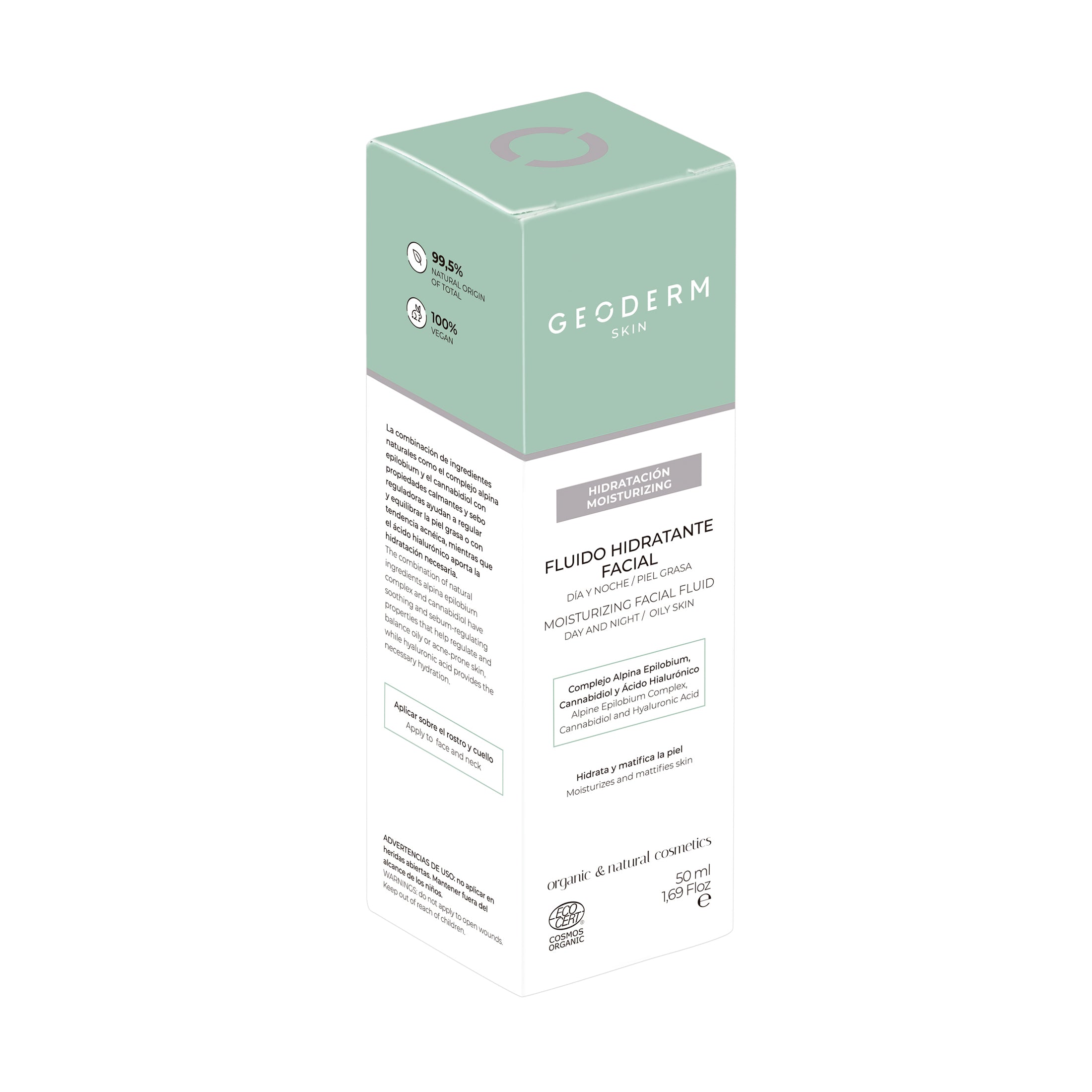 Geoderm - Moisturizing Facial Fluid 50ml (Luomusertifioitu & Vegaaninen)