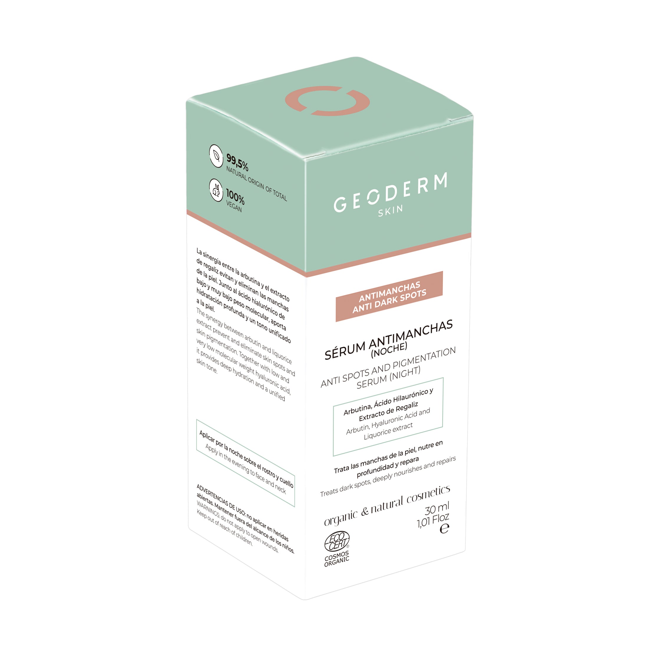 Geoderm - Anti Spots and Pigmentation Night Serum 30ml (Luomusertifioitu & Vegaaninen)